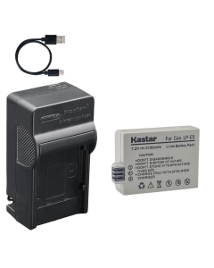 Kastar 1-Pack Battery and AC & USB-C Charger, Compatible with Canon LP-E5, EOS Rebel XSi, Rebel XS, Rebel T1i, 450D, 500D, 1000D, Kiss F, Kiss X2, Kiss X3 Cameras