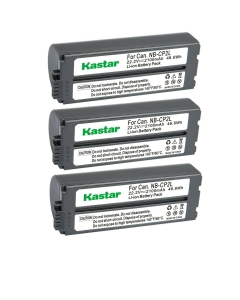 Kastar 3-Pack NB-CP2L Battery 22.2V 2100mAh Replacement for Canon SELPHY CP100, SELPHY CP200, SELPHY CP220, SELPHY CP300, SELPHY CP330, SELPHY CP400, SELPHY CP510 Compact Photo Printer (Color: Gray)