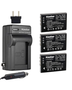 Kastar 3X Battery + Charger for Hewlett Packard A1812A L1812A L1812B Q2232-80001 HP PhotoSmart R07 R507 R607 R607xi R707 R707v R707xi R717 R725 R727 R817 R817v R818 R827 R837 R847 R926 R927 R937 R967