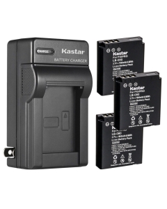 Kastar 4-Pack Battery and AC Wall Charger Replacement for Kodak LB-080 NCA-K/102 Spare Battery, PIXPRO SP1 HD, SP1-YL3 Action Camera, PlaySport Zx5 Video Camera, PIXPRO SP360 4K, ORBIT360 4K VR Camera