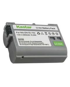 Kastar 1-Pack EN-EL15b / EL15a Battery Replacement for Nikon D7000, D7100, D7200, D7500, Z 6, Z6, Z 7, Z7, Z 7 Q3, Z7Q3, 1 V1, D500, D600, D610, D750, D780, D800, D800E, D810, D810A, D850 DLSR Camera