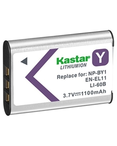 Kastar Digital Camera Replacement Lithium-Ion Battery Compatible with Olympus LI-60B, EN-EL11, Pentax D-LI78, NP-BY1, Ricoh DB-80