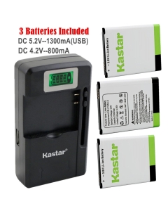Kastar Galaxy S3 Battery (3-Pack) and intelligent mini travel Charger ( with high speed portable USB charge function) for Samsung Galaxy S3, S III, I9300, GT-I9300, I9305 LTE, I535(Verizon), I747(AT&T), T999(T-Mobile), R530, L710(Sprint), EB-L1G6LLU AT&T,