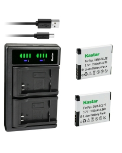 Kastar 2-Pack Battery and LTD2 USB Charger Replacement for Panasonic DMW-BCL7 DMW-BCL7E Battery, DMW-BTC11 Charger, Panasonic Lumix DMC-SZ9, Lumix DMC-SZ10, Lumix DMC-XS1, Lumix DMC-XS3 Camera