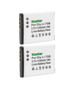 Kastar Battery (2-Pack) for Olympus Li-70B, Li-70C and Olympus D-700, D-705, D-710, D-715, D-745, FE-4020, FE-4040, FE-5040, VG-110, VG-120, VG-130, VG-140, VG-145, VG-150, VG-160, X-940, X-990
