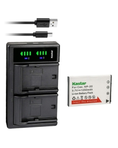 Kastar 1-Pack Battery & LTD2 USB Charger Replacement for Casio NP-20, BC-11L, BC-31L, Exilim EX-Z7, EX-Z8, EX-Z60, EX-Z65, EX-Z70, EX-Z75, EX-Z77 (4.2V, 800mA)