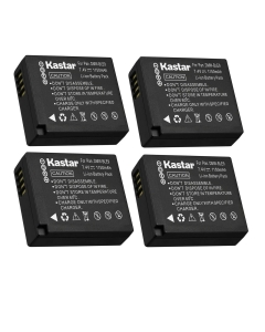Kastar 4-Pack DMW-BLE9 Battery Replacement for Panasonic Lumix DMC-GF3 DMC-GF3C DMC-GF3K DMC-GF3W, Lumix DMC-GF5, Lumix DMC-GF6 DMC-GF6K DMC-GF6R DMC-GF6T DMC-GF6W DMC-GF6X, Lumix DC-GX9 Camera