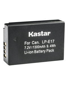 Kastar 1-Pack LP-E17 Battery Replacement for Canon Rebel SL2, EOS Rebel T6i, EOS Rebel T6s, EOS Rebel T7i, EOS Rebel T8i, EOS M3, EOS M5, EOS M6, EOS M6 Mark II, EOS 77D, EOS 200D, EOS 250D Camera