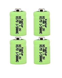 Kastar 4-Pack Battery Replacement for Solar Battery, Outdoor Solar Garden Art Light Battery, 1/3AAA-150NM-NT Nickel Metal Hydride, GP - 17AAAH, GP17AAAH, Sanyo N-50AAA, GP 1/3AAA-170NM, Waco ACK40303