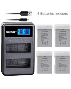 Kastar Battery 4 Pack and LCD Dual Charger for Nikon EN-EL14a EN-EL14 MH-24, Nikon Coolpix P7000 Coolpix P7100 Coolpix P7700 Coolpix P7800 Nikon D3100 D3200 D3300 D3400 D5100 D5300 D5500 D5600 Df DSLR