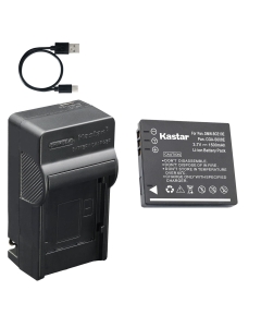 Kastar 1-Pack Battery and AC & USB-C Charger, Compatible with Panasonic CGA-S008 DMW-BCE10, Leica BP-DC6, Ricoh DB-70 Cameras