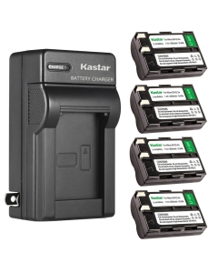 Kastar 4-Pack Battery and AC Wall Charger Replacement for Nikon EN-EL3, EN-EL3a Battery, Nikon MH-18, MH-18a, MH-19 Charger, Nikon D50, D70, D70s, D100, D100 SLR Cameras