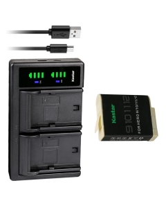 Kastar 1-Pack Battery and LTD2 USB Charger Compatible with GoPro HERO12 Hero 12 Black Action, GoPro HERO11 HERO10 HERO9 Camera, GoPro ADDBD-212 ADBAT-001 ADDBD-001 Battery