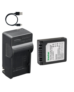 Kastar 1-Pack Battery and AC & USB-C Charger, Compatible with CGR-S002 BM7 Camera, for Panasonic Lumix FP3 FZ1 FZ2 FZ3 FZ4 FZ5 FZ10 FZ15 FZ20 Digital Camera