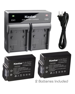 Kastar 2X Battery + Fast Dual Charger for Nikon EN-EL21 ENEL21 EL21 and Nikon 1 V2 1V2 Digital Camera