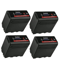 Kastar Magic NP-F980Exp Battery 4-Pack Replacement for Bosma G1 Pro 8K Camera (MFT)