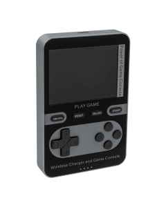 Kastar 2 in 1 Handheld Video Game Console Built-in 500 Classic Mini Games with 5000mAh Magnetic Power Bank, Wireless Portable Power Supply with Type-C Port 【Color: Gray】