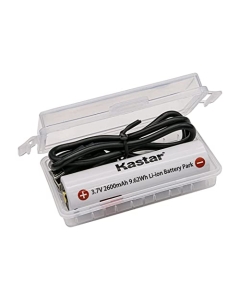 Kastar Lithium Ion Battery 3.7V 2600mAh 1-Pack Replacement for Stinger 2020, ProTac HL 5-X USB, PolyTac 90 X USB, Right Angle Light, PolyTac X USB, ProTac 90 X USB, ProTac HL USB