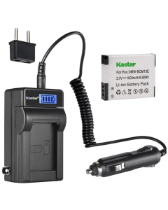 Kastar 1-Pack DMW-BCM13 Battery and LCD AC Charger Compatible with Panasonic DMW-BCM13E Lumix DMC-TZ61, Lumix DMC-TZ70, Lumix DMC-ZS27, Lumix DMC-ZS30 DMC-ZS30K DMC-ZS30R DMC-ZS30S DMC-ZS30W