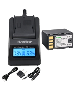 Kastar Fast Charger and Battery (1-Pack) for JVC BN-VF823 BN-VF823U and GY-HM100 GY-HM100U GY-HM150 GY-HM170U GZ-HMZ1 GZ-MG130 GZ-MG131 GZ-MG132 GZ-MG133 GZ-MG134 GZ-MG135 GZ-MG148 GZ-MG150 GZ-MG155
