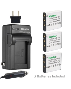 Kastar SLB1237 Battery (3-Pack) for Samsung SLB-1237 and Digimax L55 Digimax L55W Digimax L85 Epson L500V Cameras