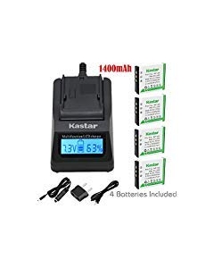 Kastar Ultra Fast Charger(3X faster) Kit and Battery (3-Pack) for Fujifilm NP-50, Kodak KLIC-7004, Pentax D-Li68 work with Fujifilm FinePix F50FD,F60FD,F70EXR,F75EXR,F80EXR,F85EXR,F100FD,F200EXR,F300EXR,F305EXR,F500EXR,F505EXR,F550EXR,F600EXR,F605EXR,F660