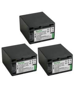 Kastar 3-Pack NP-FV100 Battery 7.2V 5750mAh Replacement for Sony DEV-30, DEV-5, DEV-50, DEV-50V, FDR-AX100, FDR-AX100E, FDR-AX700, FDR-AX33, FDR-AX43, FDR-AX53, FDR-AXP55, HDR-CX110 Camcorder
