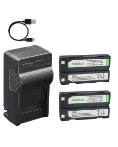 Kastar 2-Pack Battery and AC & USB-C Charger for 1821 Series MCR1821 MCR1821C MCR1821J and 29518 38403 46607 52030 54344 Parts Used in GPS Units Data Collectors Survey Tools Barcode Scanners