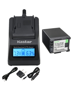 Kastar Ultra Fast Charger + Battery for BP-828 BP-820 VIXIA GX10 XF400 XF405 HFG30 HFG40 HF G50 HF G60 HFM32 HFM40 HFM400 HF20 HF21 HF200 HG20 HG21 XA10 XA20 XA25 XA30 XA35 XA40 XA45 XA50 XA55