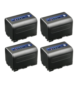 Kastar 4-Pack NP-QM71D Battery 7.4V 3600mAh Replacement for Sony CCD-TRV940, CCD-TRV950 HDR-HC1 HDR-SR1 HDR-UX1 Camera, NP-FM70, NP-FM71, NP-QM71, NP-QM71 Battery,BC-VM50, BC-VM10, BC-V615 Charger