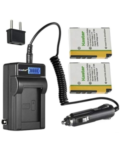 Kastar 2-Pack KLIC-7002 Battery and LCD AC Charger Compatible with Kodak KLIC-7002, K7002 Battery, Kodak EasyShare V530, EasyShare V603, EasyShare V530 Zoom, EasyShare V603 Zoom Camera