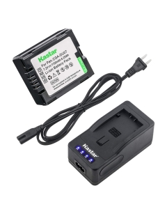 Kastar LED Super Fast Charger & Battery Replacement for Panasonic CGR-DU06 CGA-DU07 CGR-DU07 NV-GS330 GS508 MX500 PV-GS180 GS400 GS500 SDR-H48 H250 H280 VDR-D160 D308 D310 D400 M55 M70 M75 M95 M250