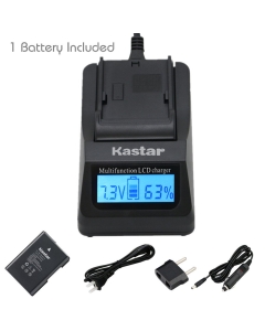 Kastar Ultra Fast Charger(3X Faster) Kit and Battery (1-Pack) for Nik EN-EL14, EN-EL14a, MH-24 and Coolpix P7000, P7100, P7700, P7800, D3100, D3200, D3300, D5100, D5200, D5300, D5500 DSLR, Df DSLR