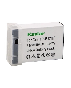 [Fully Decoded] Kastar 1-Pack LP-E17HF Battery Replacement for Canon LP-E17 LP-E17H 9967B02 Battery, LC-E17 LC-E17E Charger, Canon EOS RP EOS R8 EOS R50 EOS R100 Mirrorless Camera, BG-E18 Battery Grip