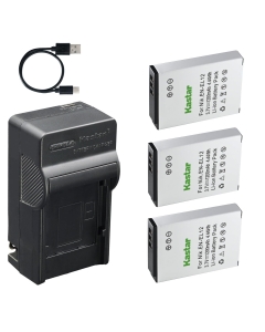 Kastar 3-Pack Battery and AC & USB-C Charger, Compatible with Nikon EN-EL12 ENEL12 and MH-65 MH-65P Charger for Nikon Coolpix A900 A1000 B600 W300 AW130 P330 P340 S9900 KeyMission 170 360