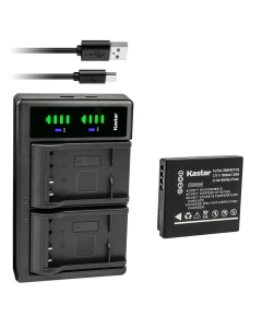Kastar 1-Pack Battery and LTD2 USB Charger Replacement for Panasonic DMW-BCF10 DMW-BCF10E DMW-BCF10PP, CGA-S009 CGA-S009E CGA-S/106B Battery, Panasonic DE-A59 DE-A59B, DE-A60 Charger