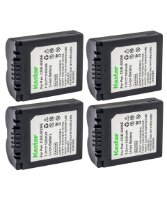 Kastar 4-Pack CGA-S006 Battery Replacement for Panasonic Lumix DMC-FZ7EFK, Lumix DMC-FZ7EFS, Lumix DMC-FZ7EGK, Lumix DMC-FZ7EGS, Lumix DMC-FZ7GK, Lumix DMC-FZ7K, Lumix DMC-FZ7S Camera