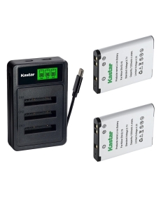 Kastar 2-Pack Battery with LZD3 USB Triple Charger Compatible with Nikon EN-EL19 Sony NP-BJ1, Nikon Coolpix S33 S32 A300 A100 W150 W100 S7000 S6900 S6800 S6700 S6600 S6500, Sony DSC-RX0