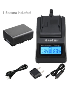 Kastar Ultra Fast Charger(3X Faster) Kit and BP210E Battery (1-Pack) for Samsung IA-BP210R IA-BP210E IA-BP420E and SMX-F44 F50 F53 F54 F500 F501 F530 HMX-F80 F90 H200 H300 H304 S10 S15 S16 Camera