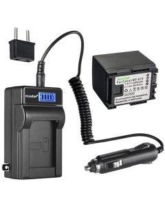 Kastar 1-Pack BP-819 Battery and LCD AC Charger Compatible with Canon VIXIA XA10, VIXIA XA10 HD Camera