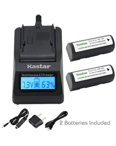 Kastar Fast Charger and Battery 2-Pack Replacement for Fujifilm NP-80 Finepix 1700z 2700 2900z 4800 4900 6800 6900 MX-1700 MX-1700z MX-2700 MX-2900 MX-2900z MX-4800 MX-4900 MX-6800 MX-6900 DC4800