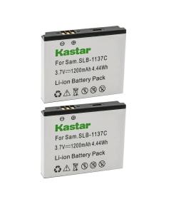 Kastar Battery 2-Pack Replacement for Samsung SLB-1137C SLB1137C Battery, Samsung i7, Samsung Digimax i7 Camera