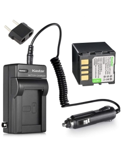 Kastar Battery and Charger with Car Adapter for JVC GZ-MG70 GZ-MG70E GZ-MG70US GZ-MG77 GZ-MG77AC GZ-MG77AH-U GZ-MG77E GZ-MG77EK GZ-MG77EX GZ-MG77U GZ-MG77US BN-BF707 BN-VF707U BN-VF714 BN-VF733