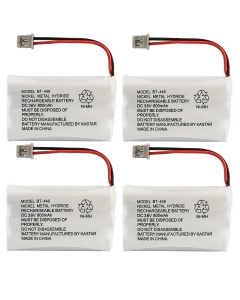 Kastar 4 Pack BT446 Cordless Phone Battery, Genuine Uniden Quality, for Uniden BT-446 BT446, BP-446 BP446, BT-1005 BT1005, TRU8885, TRU8885-2, TRU88852, TRU8888, TRU9460, TRU9465, TRU9480, TCX-800…