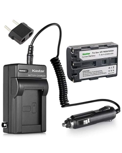 Kastar 1 X NP-FM50 InfoLithium Battery and Charger Kit Replacement for Select Sony M Type Equivalent Camcorder/Digital Camera