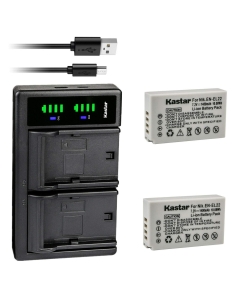 Kastar 2-Pack Battery and LTD2 USB Charger Compatible with Nikon EN-EL22 Battery MH-29 Charger, Nikon 1 J4 Digital Camera, Nikon 1J4 Digital Camera, Nikon 1 S2 Digital Camera, Nikon 1S2 Digital Camera