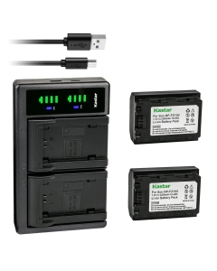 Kastar 2-Pack NP-FZ100 Rechargeable Battery and LTD2 USB Charger Replacement for Sony A7C II Mirrorless Camera, α7C II Mirrorless Camera, Sony A7CR Mirrorless Camera, α7CR Mirrorless Camera