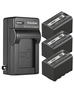 Kastar 3-Pack Battery and AC Wall Charger Replacement for Panasonic AG-VBR59 AG-VBR59G, AG-VBR89 AG-VBR89G, AG-VBR118 AG-VBR118G, VW-VBD29, VW-VBD58 VW-VBD58E-K VW-VBD58PPK, VW-VBD78, VW-VBD98 Battery