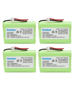 Kastar 4-Pack 3.6V 1000mAh Ni-MH Rechargeable Battery Replacement for Ooma Telo Handset HB1001 SDCP-H304 CPH-464Z Cordless Phone