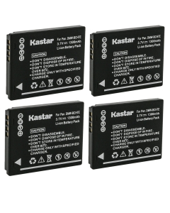 Kastar 4-Pack DMW-BCH7E Battery Replacement for Panasonic DMW-BCH7 DMW-BCH7E, DMW-BCH7PP DMW-BCH7GK Battery, Panasonic DE-A75 DE-A75B, DE-A76 Charger